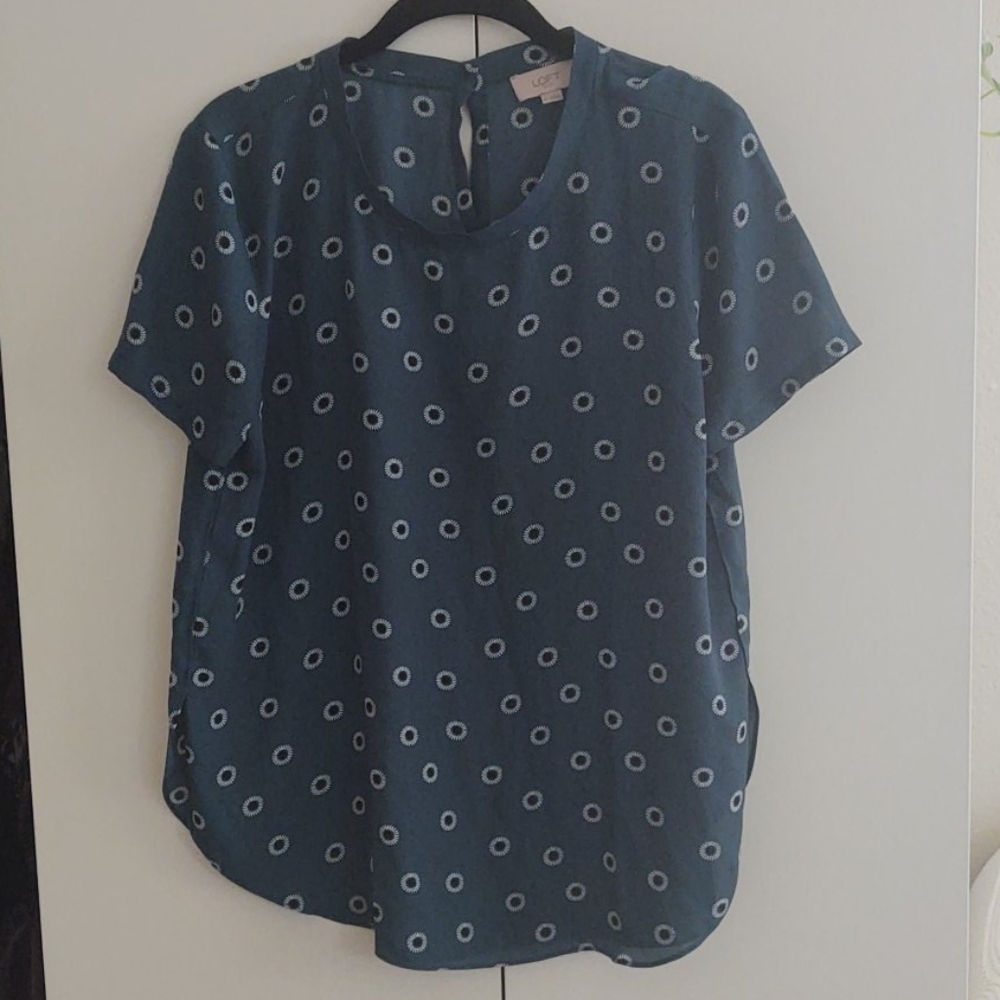Green Flowered Top